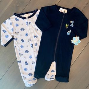 3-6M 2 Piece Blue Boy Sleeper Pajamas